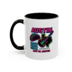 Austin Neon Coffee Mug – Texas Tacos and Tunes Mug - Image 6