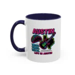 Austin Neon Coffee Mug – Texas Tacos and Tunes Mug - Image 4