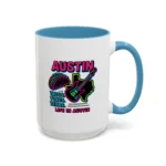 Austin Neon Coffee Mug – Texas Tacos and Tunes Mug - Image 21