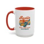 Austin Retro Mug – Tacos Tunes Texas Life Coffee Mug - Image 18