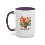Austin Retro Mug – Tacos Tunes Texas Life Coffee Mug - Image 32