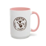 Austin Texas Badge Mug – Rustic Tacos Tunes Life Mug - Image 15