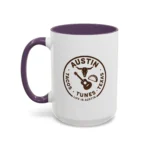 Austin Texas Badge Mug – Rustic Tacos Tunes Life Mug - Image 32