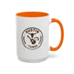 Austin Texas Badge Mug – Rustic Tacos Tunes Life Mug - Image 29