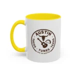 Austin Texas Badge Mug – Rustic Tacos Tunes Life Mug - Image 28
