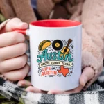 Austin Texas Coffee Mug – Tacos Tunes Life in Austin Mug - Image 2