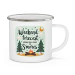Camping with a Chance of S’mores Enamel Camping Mug - Image 5