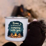 Camping With You Enamel Camping Mug - Image 4