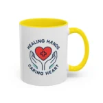 Caring Nurse Mug – Healing Hands Caring Heart Coffee Cup - Image 47