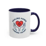 Caring Nurse Mug – Healing Hands Caring Heart Coffee Cup - Image 7