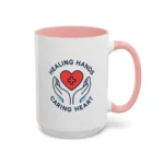 Caring Nurse Mug – Healing Hands Caring Heart Coffee Cup - Image 41