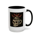 Creepy Skull Coffee Mug – Spooky Halloween Coffee Cup with Bats - Image 20