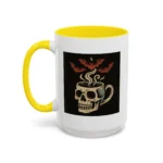 Creepy Skull Coffee Mug – Spooky Halloween Coffee Cup with Bats - Image 49