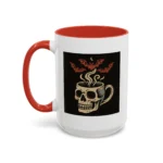 Creepy Skull Coffee Mug – Spooky Halloween Coffee Cup with Bats - Image 33