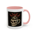 Creepy Skull Coffee Mug – Spooky Halloween Coffee Cup with Bats - Image 7