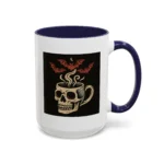 Creepy Skull Coffee Mug – Spooky Halloween Coffee Cup with Bats - Image 24