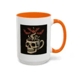 Creepy Skull Coffee Mug – Spooky Halloween Coffee Cup with Bats - Image 40