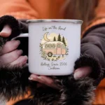 Custom RV Enamel Camping Mug - Image 2