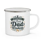 Dad Wisdom Enamel Camping Mug - Image 6