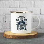 Father Figure Enamel Camping Mug - Image 4