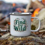 Find Your Wild Enamel Camping Mug - Image 2