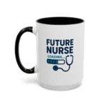 Future Nurse Mug – Nursing Student Gift with Stethoscope Design - Image 14