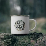 Get Lost Enamel Camping Mug - Image 4