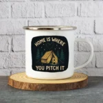 Home Is Where You Pitch It Enamel Camping Mug - Image 4