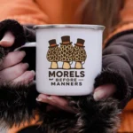 Morels Before Manners Enamel Camping Mug - Image 6