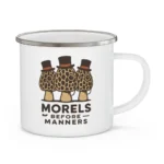 Morels Before Manners Enamel Camping Mug - Image 7