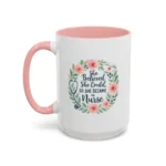 Nurse Encouragement Mug – She Believed She Could, So She Became a Nurse - Image 16