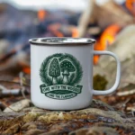 One With the Woods Monochrome Mushroom Mug - Image 8