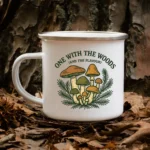 One With the Woods Mushroom Enamel Mug - Image 7