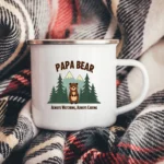 Papa Bear Enamel Camping Mug - Image 5
