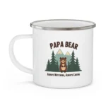 Papa Bear Enamel Camping Mug - Image 3