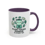 Plant Based Coffee Mugs – Cute Vegan Blender Design with “Plant-Based Power” - Image 25