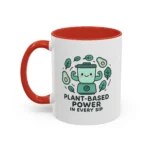 Plant Based Coffee Mugs – Cute Vegan Blender Design with “Plant-Based Power” - Image 10