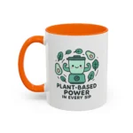 Plant Based Coffee Mugs – Cute Vegan Blender Design with “Plant-Based Power” - Image 24