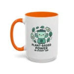 Plant Based Coffee Mugs – Cute Vegan Blender Design with “Plant-Based Power” - Image 30