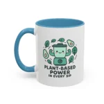 Plant Based Coffee Mugs – Cute Vegan Blender Design with “Plant-Based Power” - Image 20