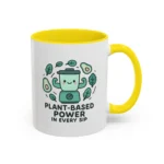 Plant Based Coffee Mugs – Cute Vegan Blender Design with “Plant-Based Power” - Image 27