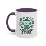 Plant Based Coffee Mugs – Cute Vegan Blender Design with “Plant-Based Power” - Image 26