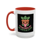 Powered by Plants and Love Mug – Cute Vegan Coffee Cup with Plant Pot Design - Image 18