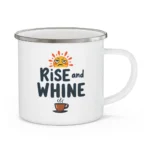 Rise and Whine Enamel Camping Mug - Image 9