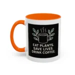 Save Lives Vegan Mug – “Eat Plants, Save Lives, Drink Coffee” Cup - Image 24