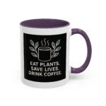Save Lives Vegan Mug – “Eat Plants, Save Lives, Drink Coffee” Cup - Image 25