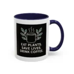 Save Lives Vegan Mug – “Eat Plants, Save Lives, Drink Coffee” Cup - Image 36