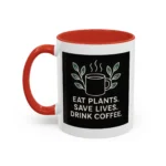 Save Lives Vegan Mug – “Eat Plants, Save Lives, Drink Coffee” Cup - Image 10