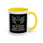 Save Lives Vegan Mug – “Eat Plants, Save Lives, Drink Coffee” Cup - Image 47