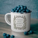 Seasonal Local Forager Enamel Mug - Image 5